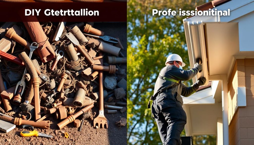 DIY vs professional gutter installation comparison